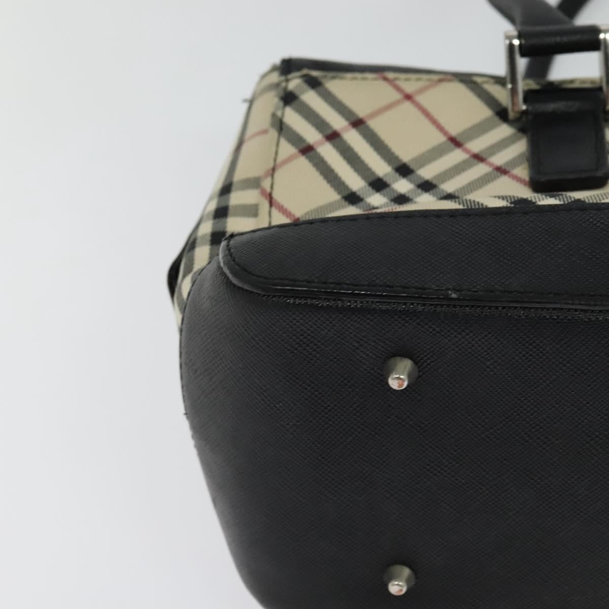 Burberry Nova Check Handbag Nova Check Canvas And Leather Beige Canvas Handbag (Pre-Owned)