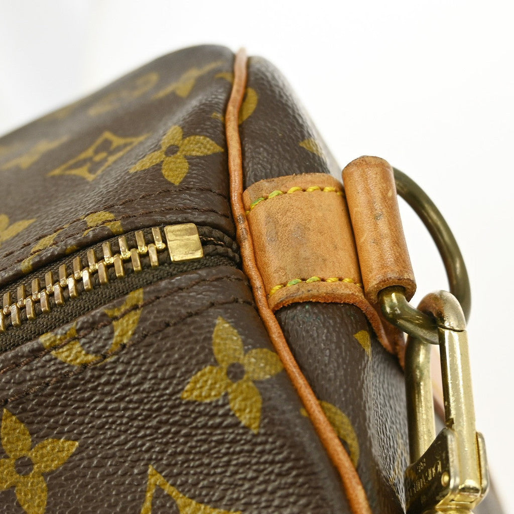 Louis Vuitton Keepall Bandouliere Bag Monogram Canvas Brown Canvas Travel Bag Bag (Pre-Owned)