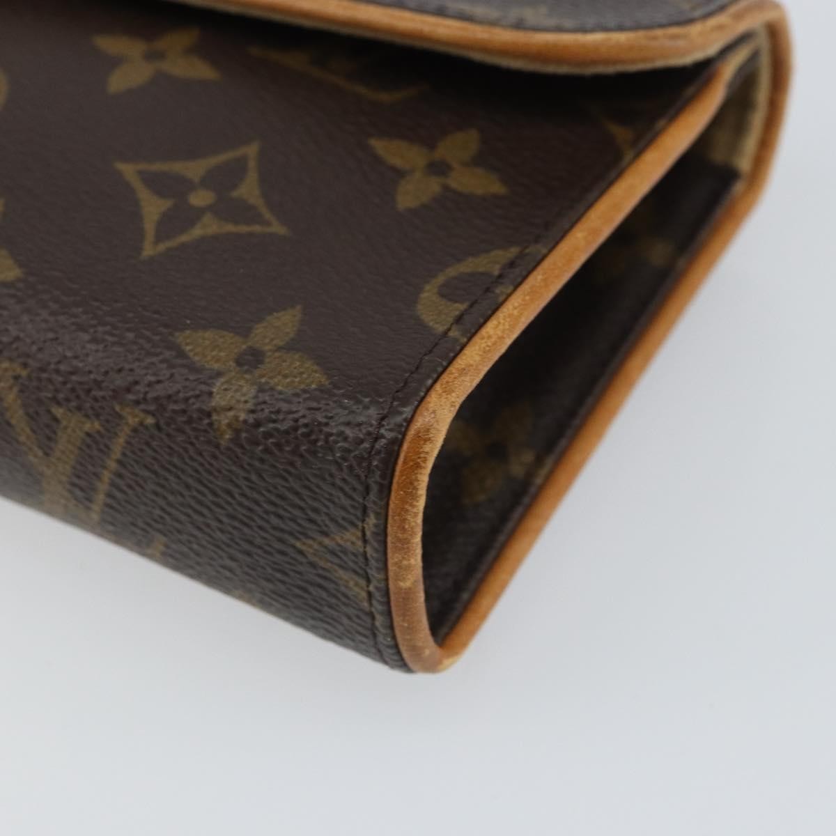Louis Vuitton Florentine Waist Bag Monogram Canvas Brown Canvas Clutche & Pouche Bag (Pre-Owned)