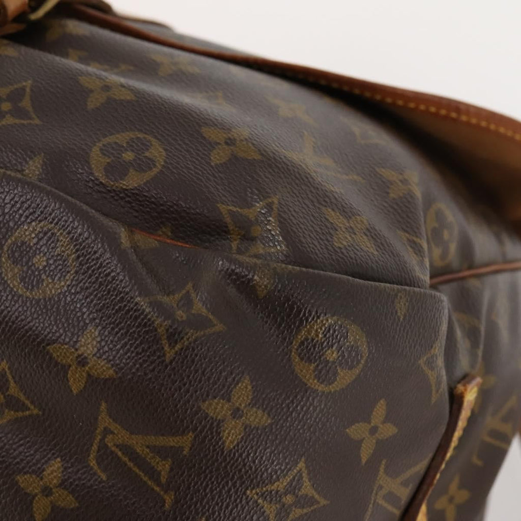 Louis Vuitton Saumur Handbag Monogram Canvas Brown Canvas Shoulder Bag Bag (Pre-Owned)