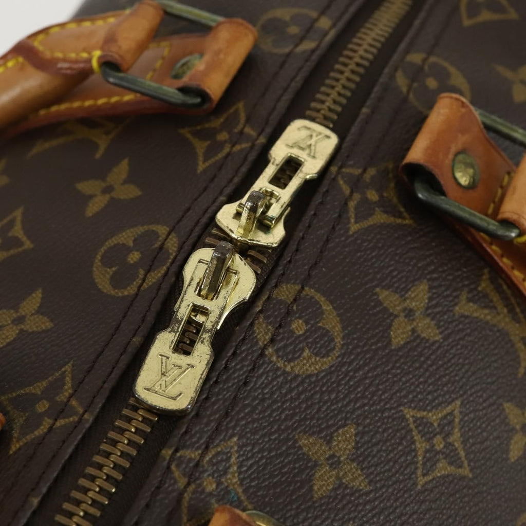 Louis Vuitton Keepall Bag Monogram Canvas Brown Canvas Travel Bag Bag (Pre-Owned)