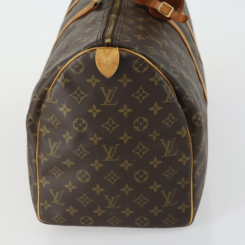 Louis Vuitton Keepall Bag Monogram Canvas Brown Canvas Travel Bag Bag (Pre-Owned)