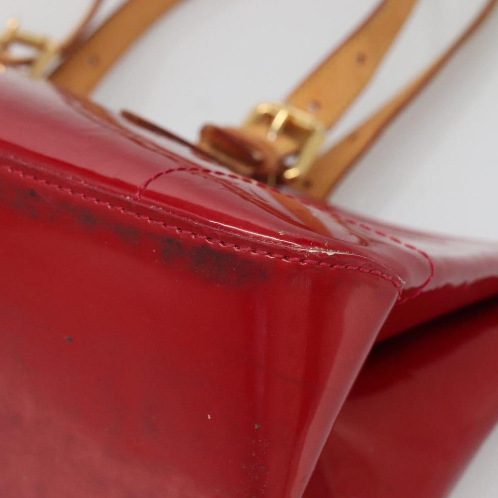 Louis Vuitton Rosewood Avenue Handbag Monogram Vernis Red Patent_Leather Handbag (Pre-Owned)
