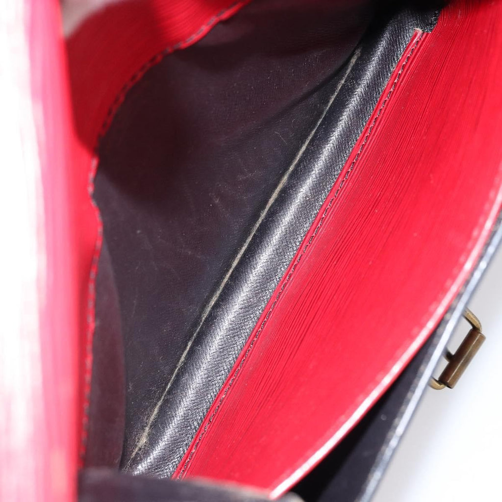 Louis Vuitton Cartouchiere Handbag Epi Leather Red Leather Shoulder Bag Bag (Pre-Owned)