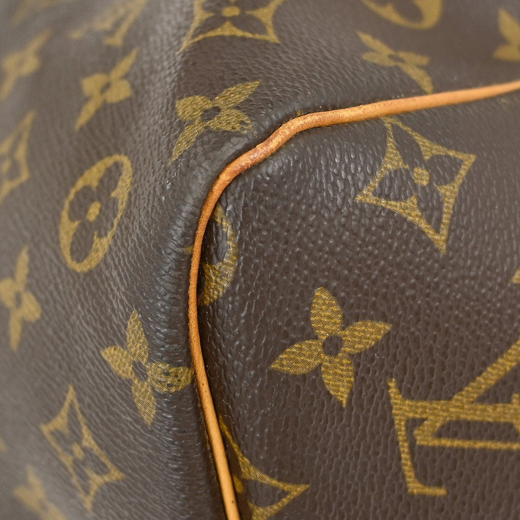 Louis Vuitton Keepall Bag Monogram Canvas Brown Canvas Travel Bag Bag (Pre-Owned)