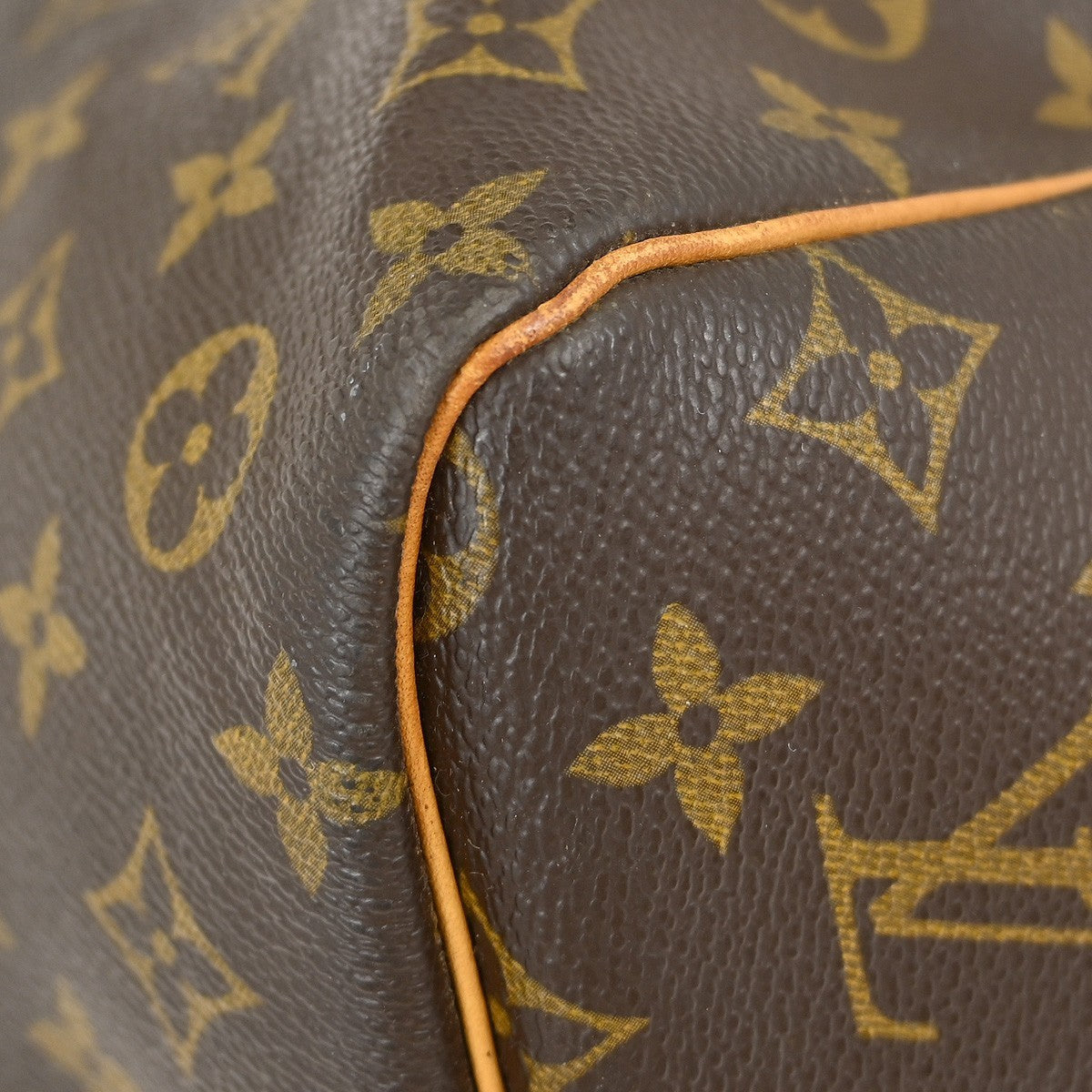 Louis Vuitton Keepall Bag Monogram Canvas Brown Canvas Travel Bag Bag (Pre-Owned)