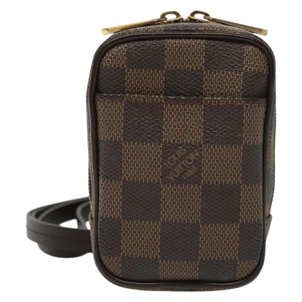 Louis Vuitton Etui Okapi Camera Case Damier Brown Canvas Clutche & Pouche Bag (Pre-Owned)