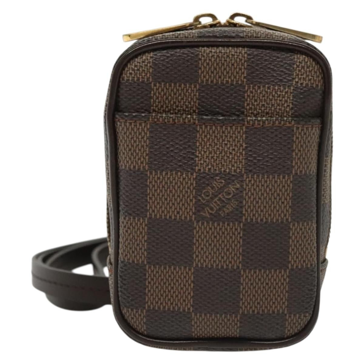 Louis Vuitton Etui Okapi Camera Case Damier Brown Canvas Clutche & Pouche Bag (Pre-Owned)