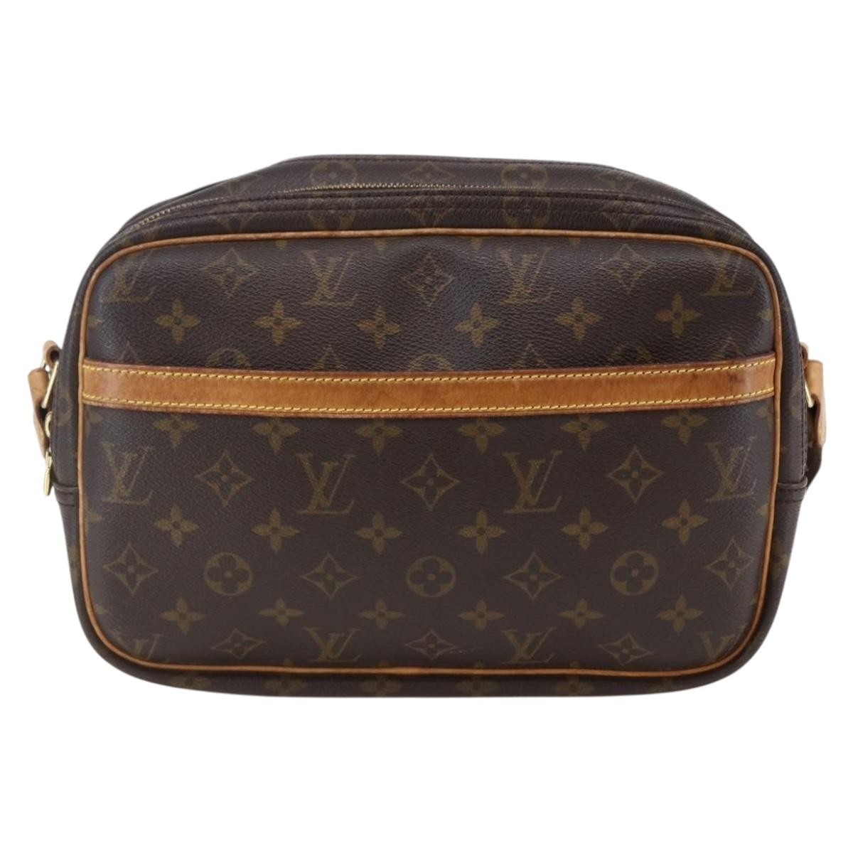 Louis Vuitton Reporter Bag Monogram Canvas Brown Canvas Bag (Pre-Owned)