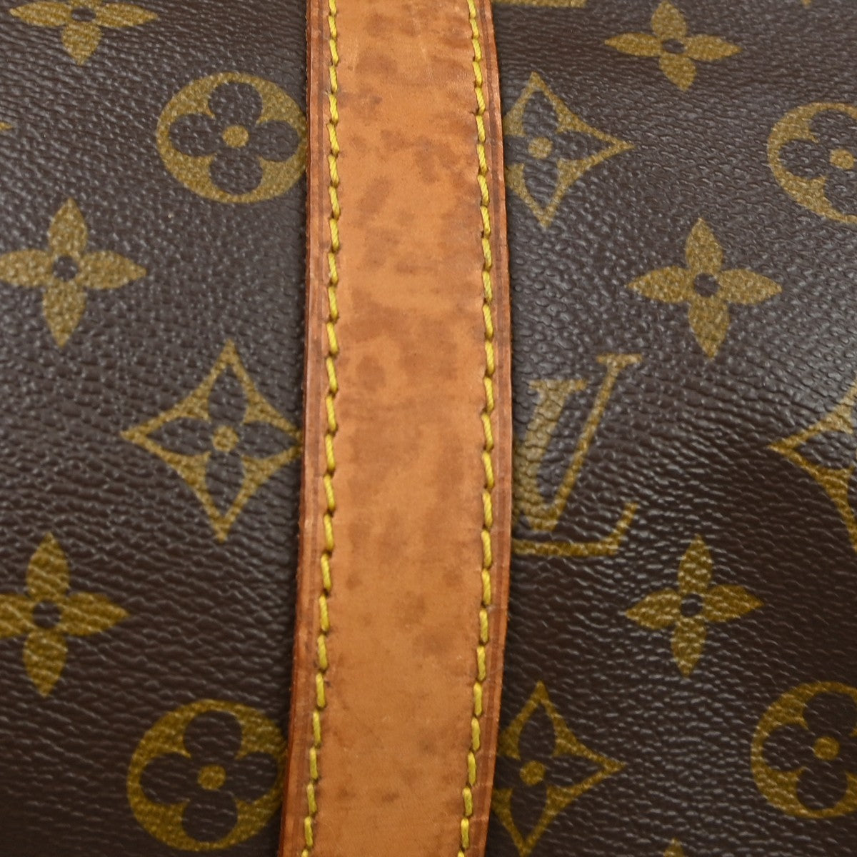 Louis Vuitton Keepall Bag Monogram Canvas Brown Canvas Travel Bag Bag (Pre-Owned)