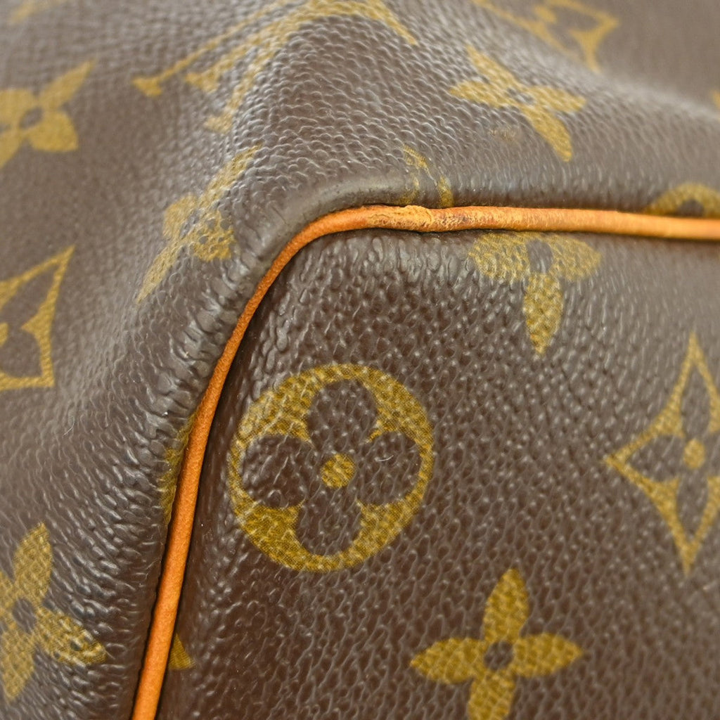 Louis Vuitton Keepall Bag Monogram Canvas Brown Canvas Travel Bag Bag (Pre-Owned)