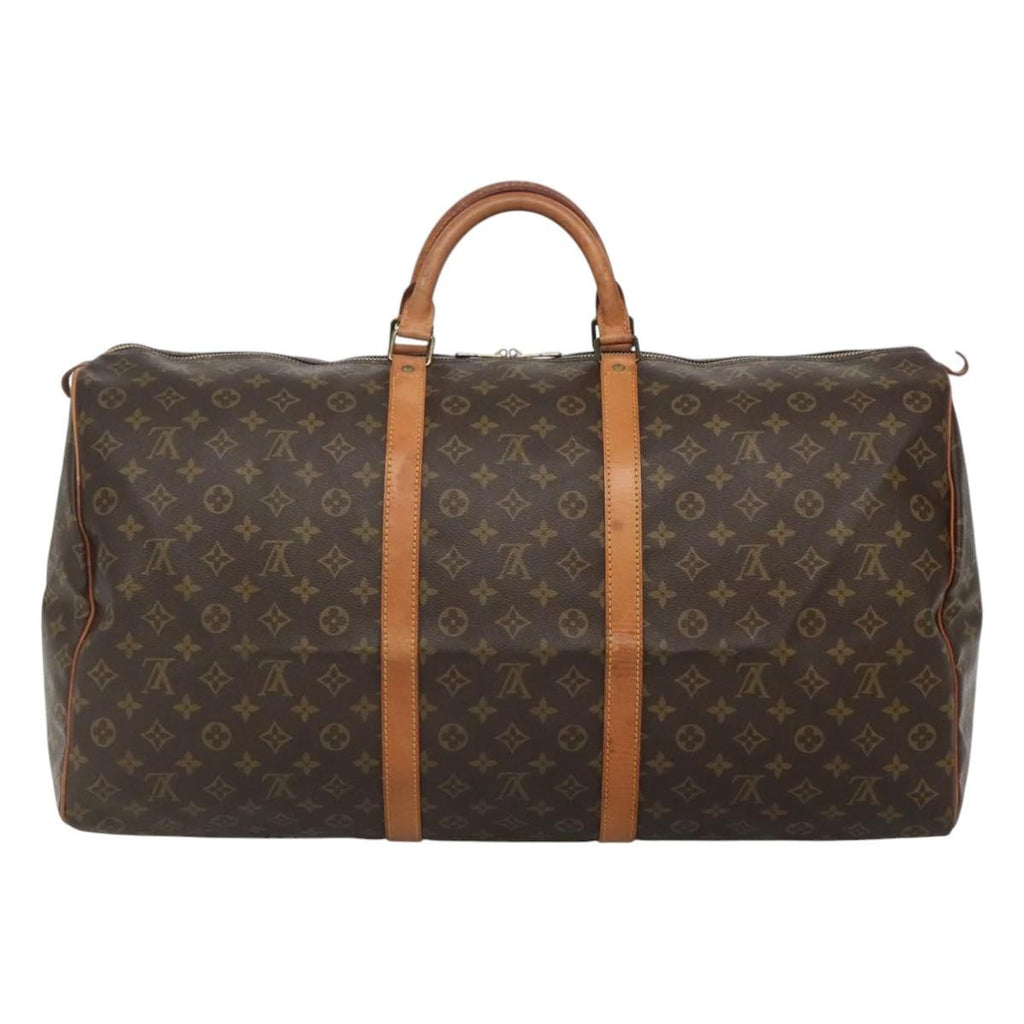 Louis Vuitton Keepall Bag Monogram Canvas Brown Canvas Travel Bag Bag (Pre-Owned)