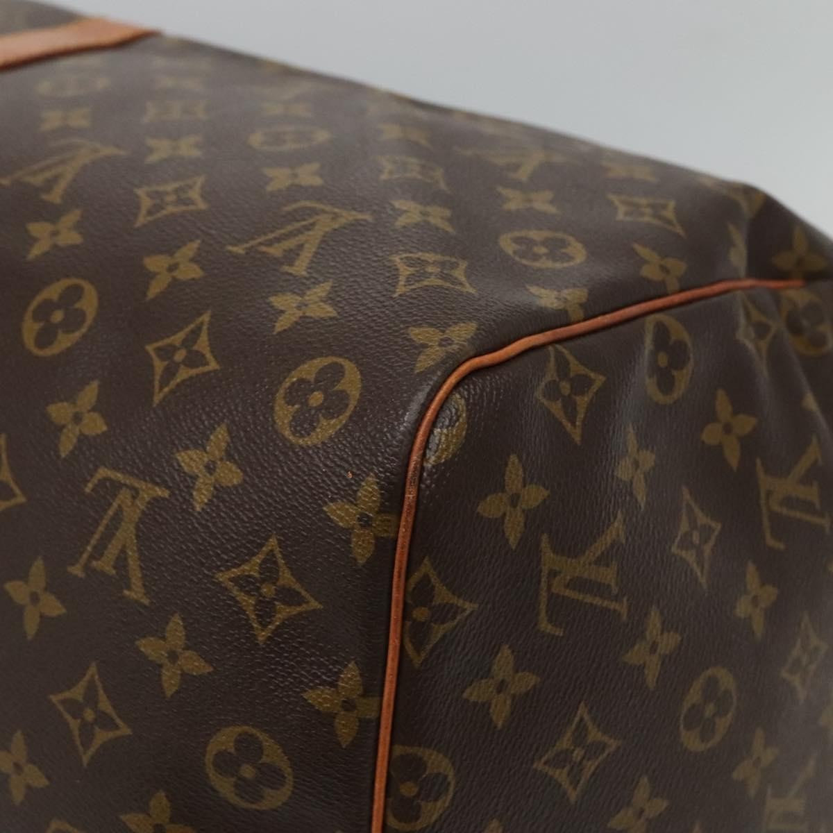 Louis Vuitton Keepall Bag Monogram Canvas Brown Canvas Travel Bag Bag (Pre-Owned)