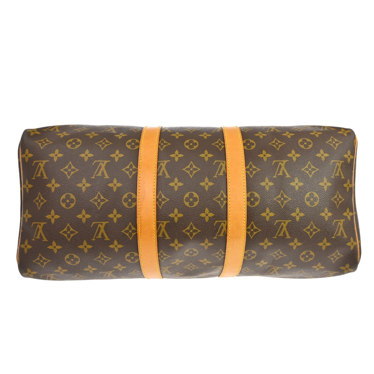Louis Vuitton Keepall Bag Monogram Canvas Brown Canvas Travel Bag Bag (Pre-Owned)
