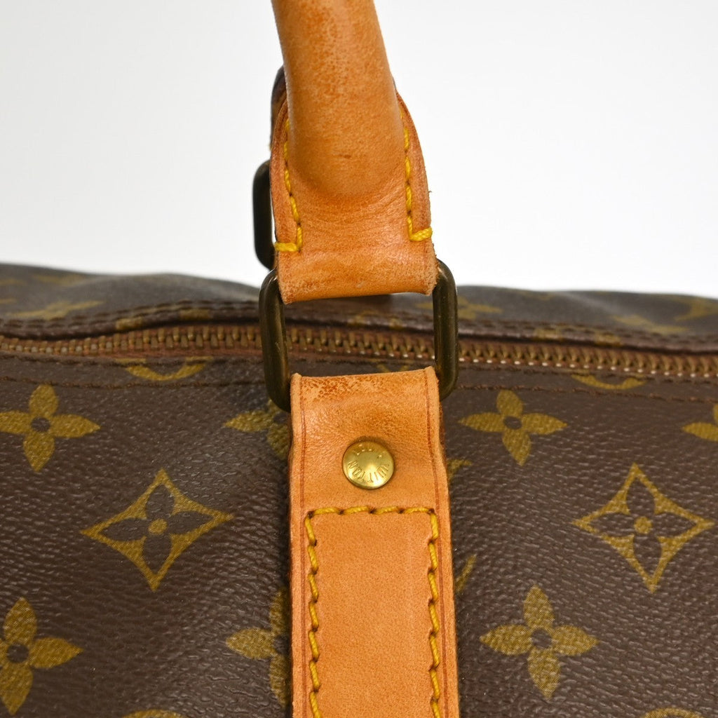 Louis Vuitton Keepall Bandouliere Bag Monogram Canvas Brown Canvas Travel Bag Bag (Pre-Owned)
