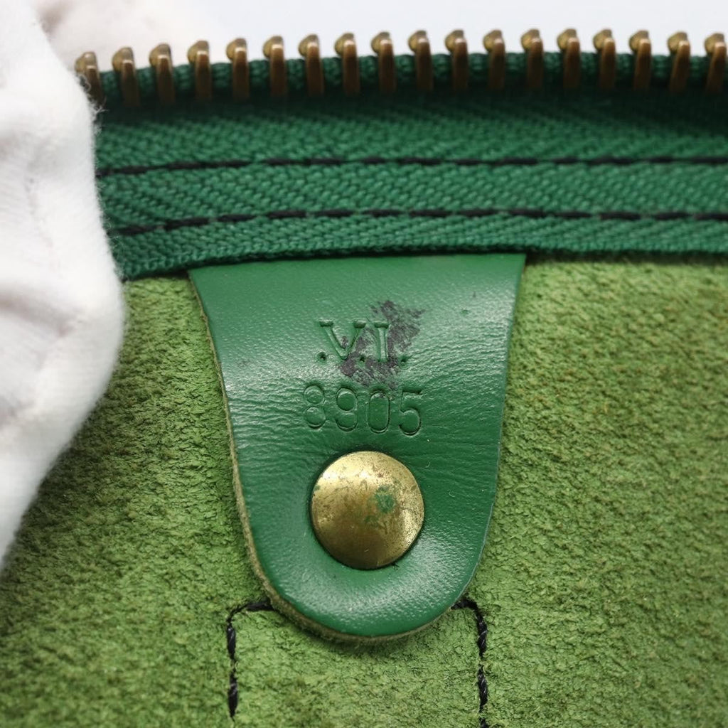 Louis Vuitton Keepall Bag Epi Leather Green Epi Leather Travel Bag Bag (Pre-Owned)