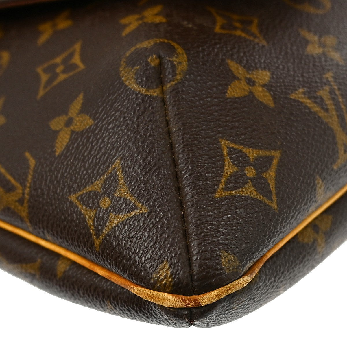 Louis Vuitton Musette Handbag Monogram Canvas Brown Canvas Shoulder Bag Bag (Pre-Owned)