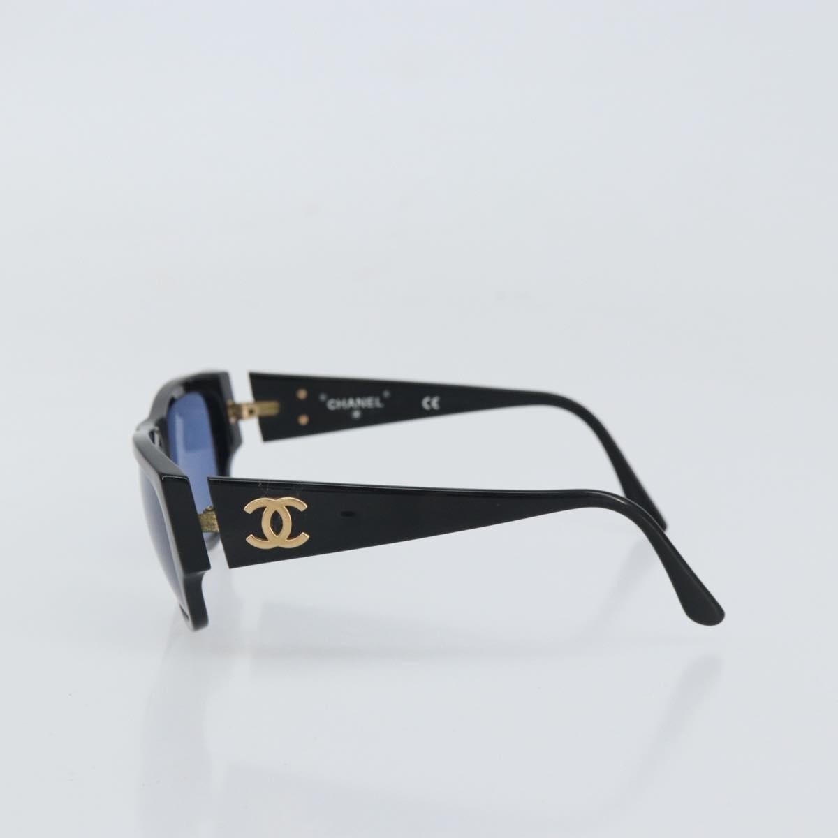 Chanel Logo Cc Sunglasses Plastic Black Plastic Sunglasse Accessory (Pre-Owned)