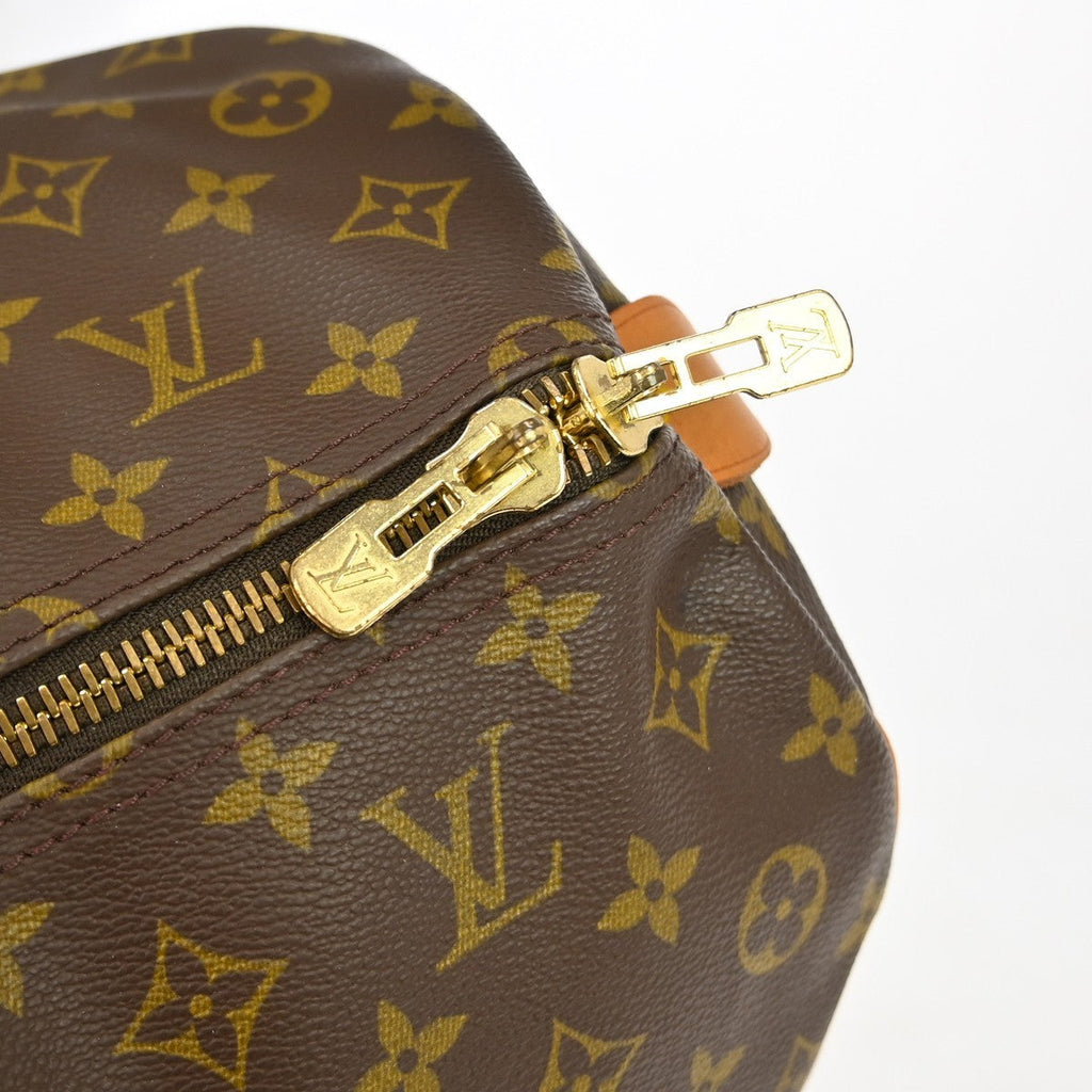 Louis Vuitton Keepall Bag Monogram Canvas Brown Canvas Travel Bag Bag (Pre-Owned)