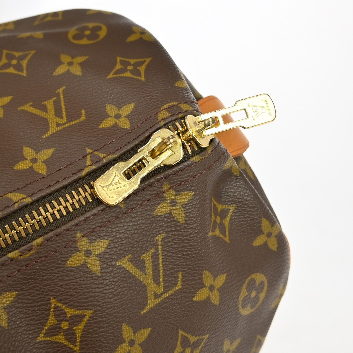 Louis Vuitton Keepall Bag Monogram Canvas Brown Canvas Travel Bag Bag (Pre-Owned)