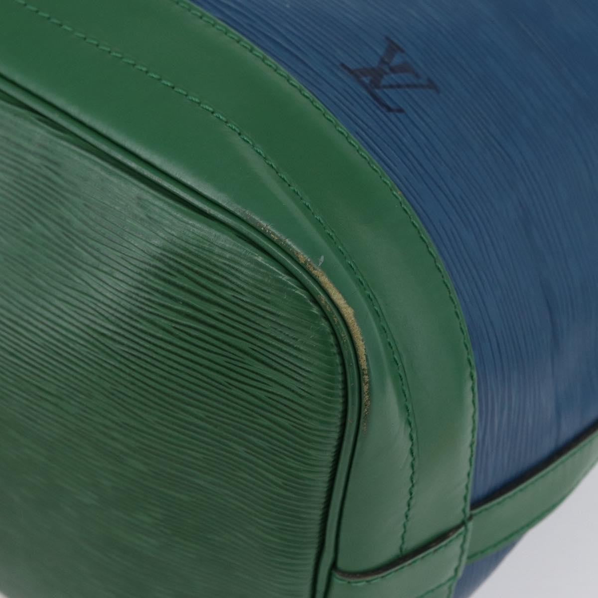 Louis Vuitton Bicolor Noe Handbag Epi Leather Blue Leather Shoulder Bag Bag (Pre-Owned)