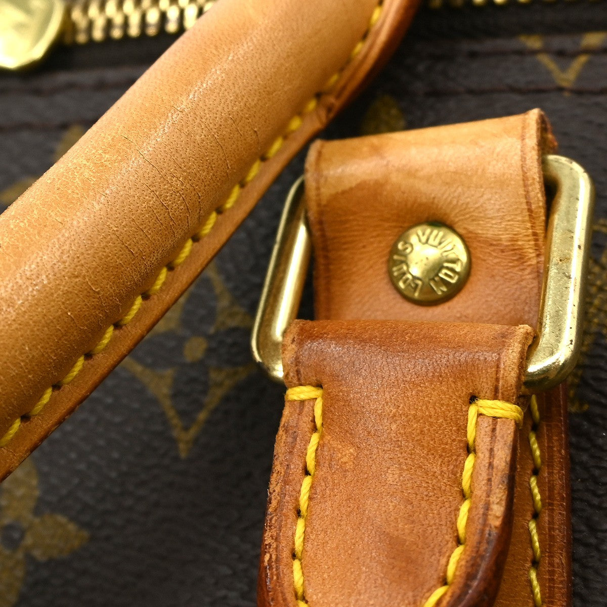 Louis Vuitton Keepall Bag Monogram Canvas Brown Canvas Travel Bag Bag (Pre-Owned)