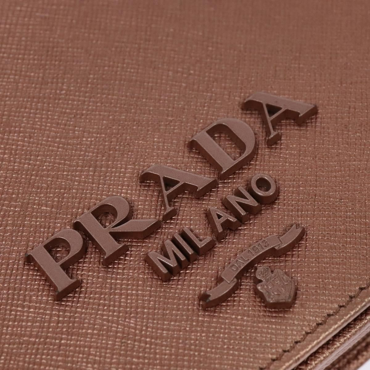 Prada Monochrome Chain Flap Bag Saffiano Leather Pink Leather Shoulder Bag Bag (Pre-Owned)