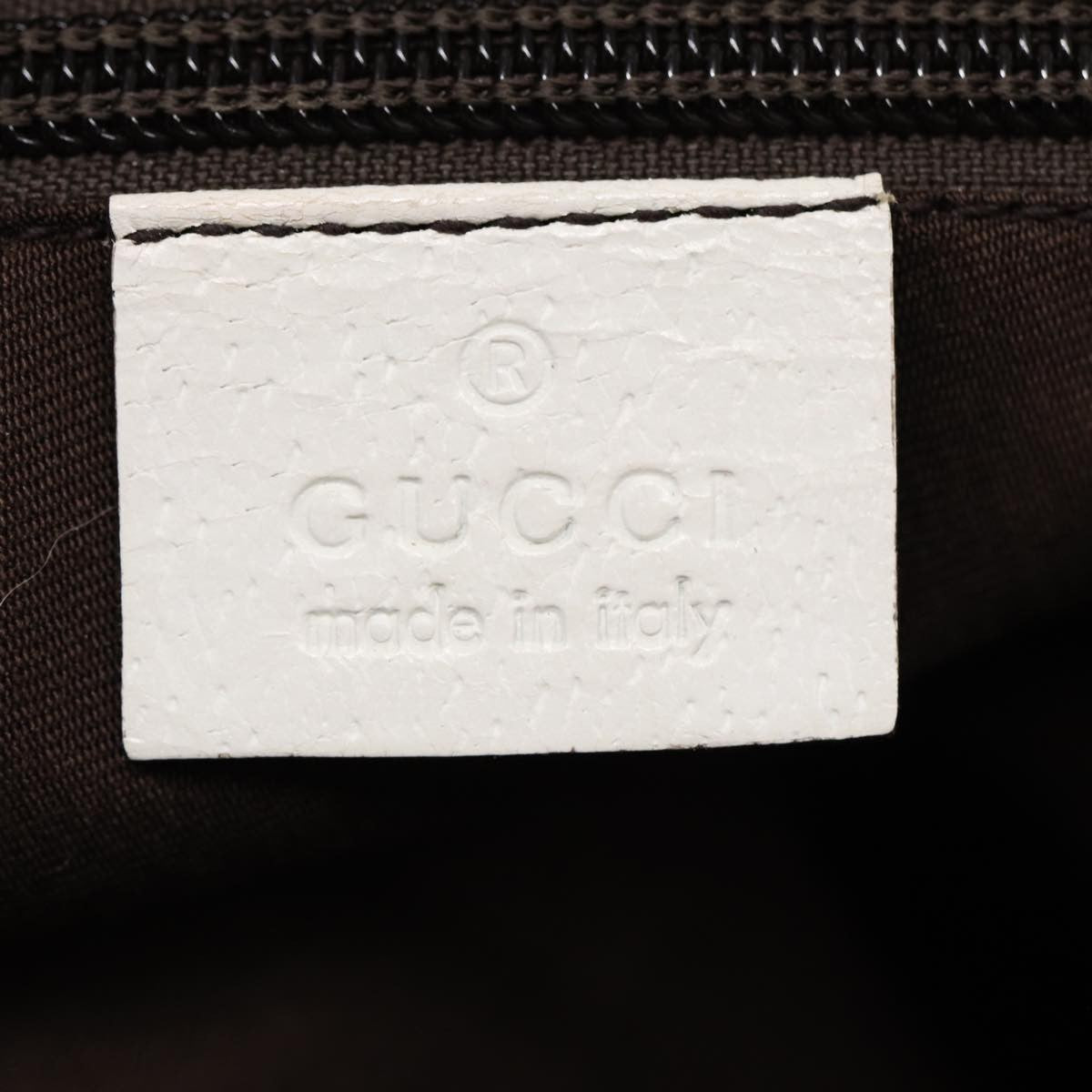 Gucci Web Zip Tote Gg Canvas Beige Canvas Tote Bag Bag (Pre-Owned)