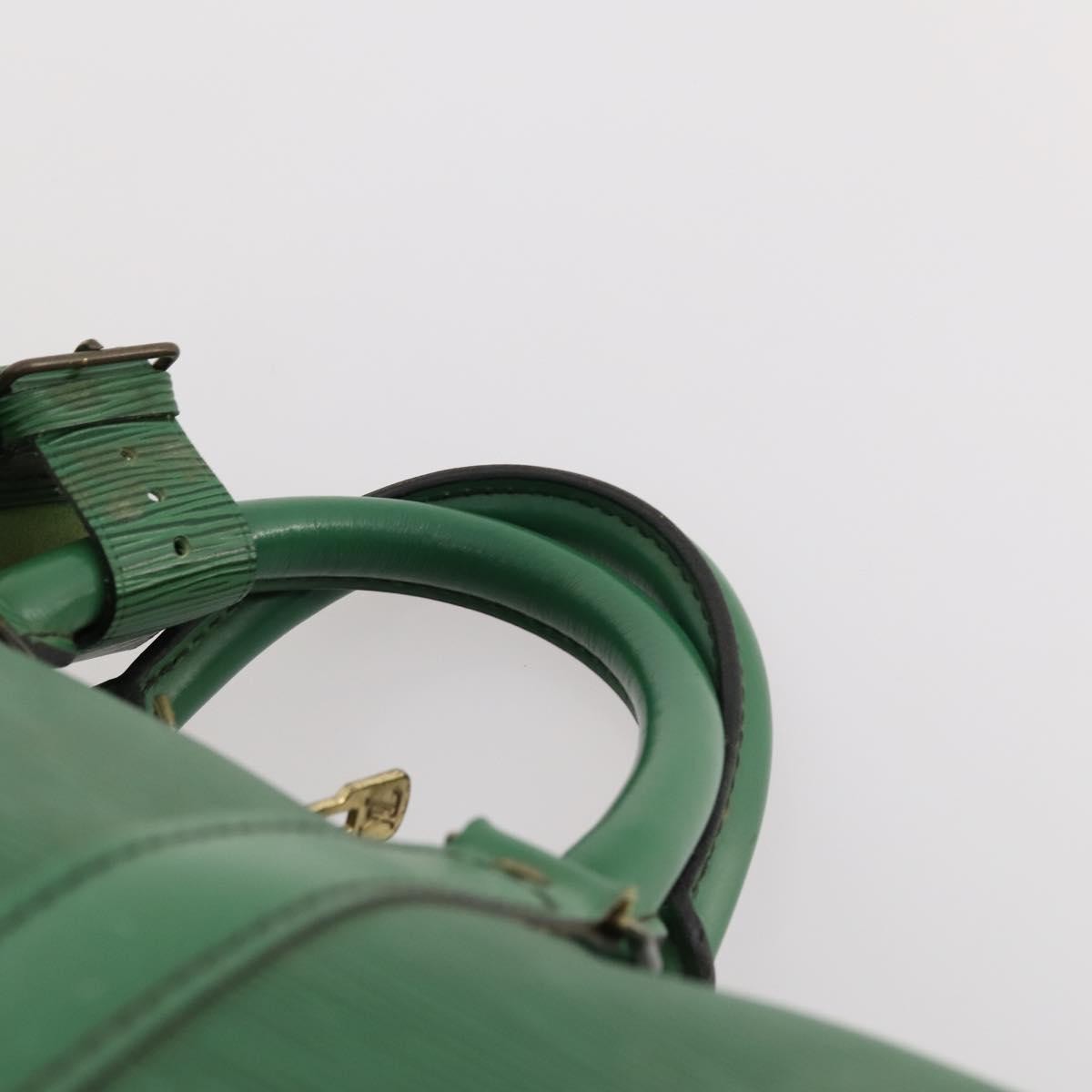 Louis Vuitton Keepall Bag Epi Leather Green Leather Travel Bag Bag (Pre-Owned)