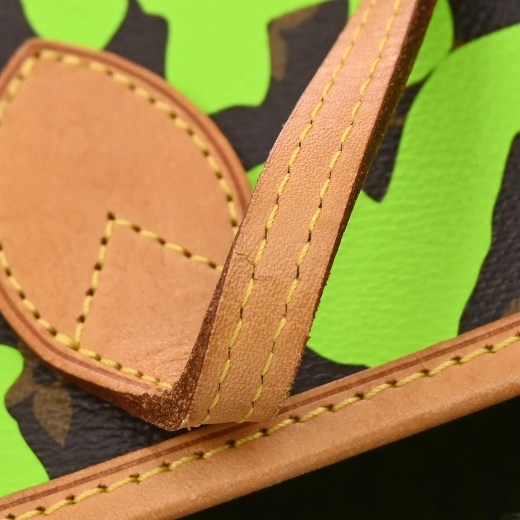 Louis Vuitton Neverfull Tote Limited Edition Monogram Graffiti Green Canvas Tote Bag Bag (Pre-Owned)