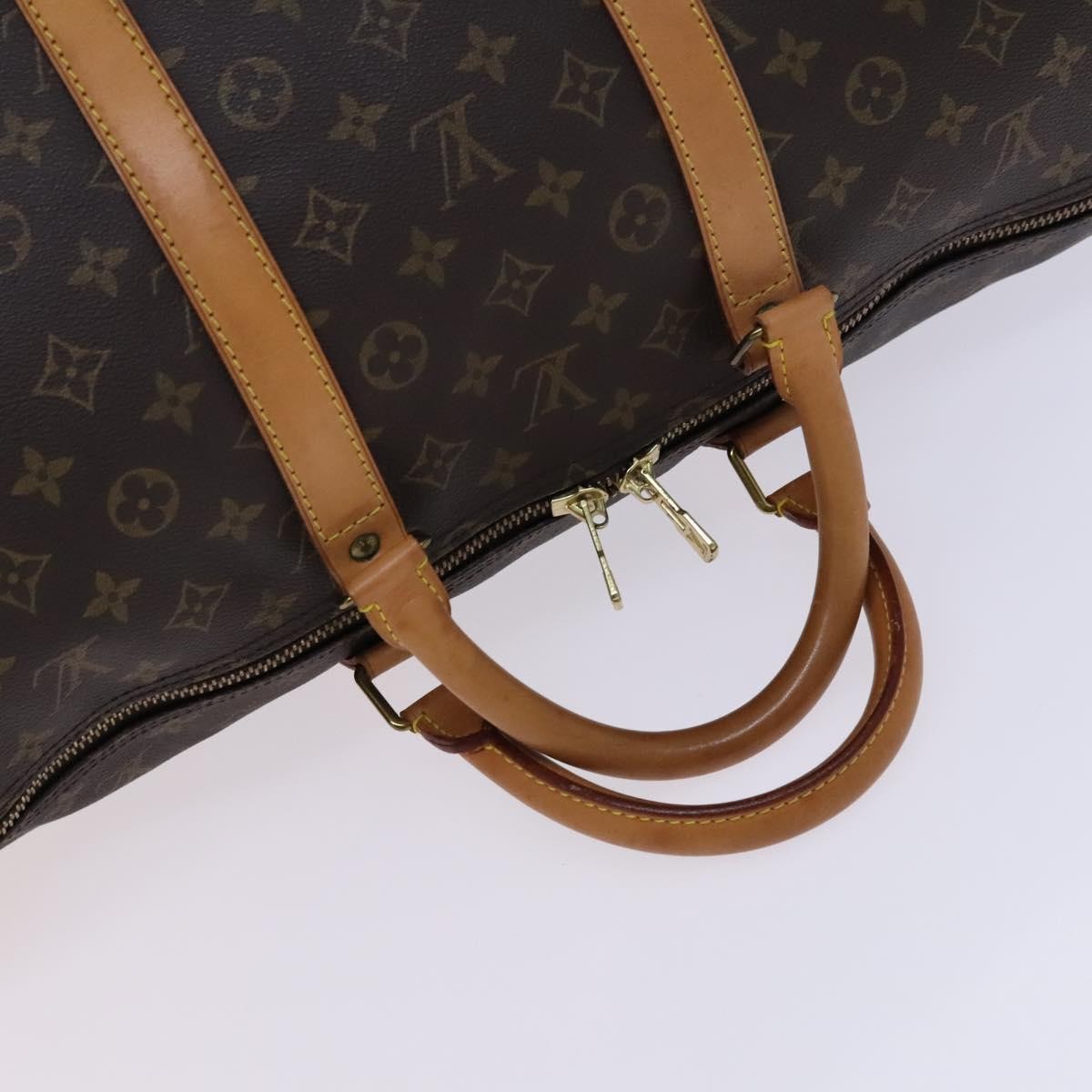 Louis Vuitton Keepall Bag Monogram Canvas Brown Canvas Travel Bag Bag (Pre-Owned)