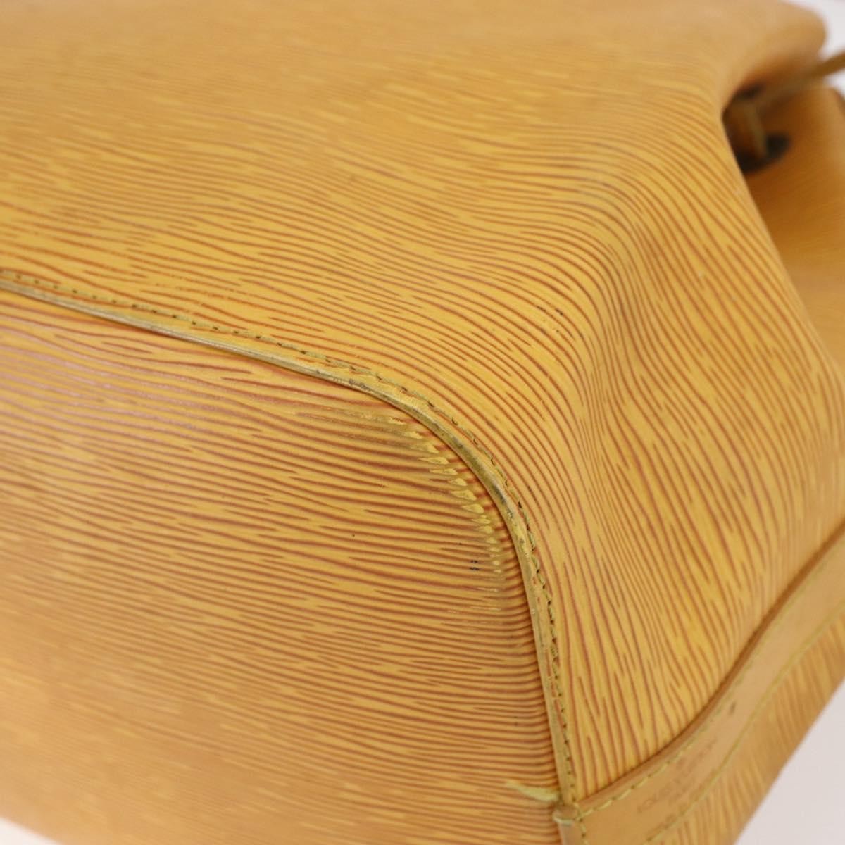 Louis Vuitton Petit Noe Handbag Epi Leather Yellow Leather Shoulder Bag Bag (Pre-Owned)