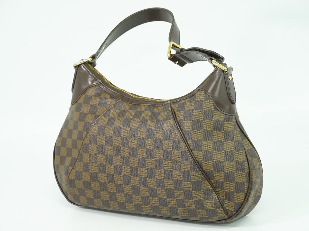 Louis Vuitton Thames Handbag Damier Brown Canvas Bag (Pre-Owned)