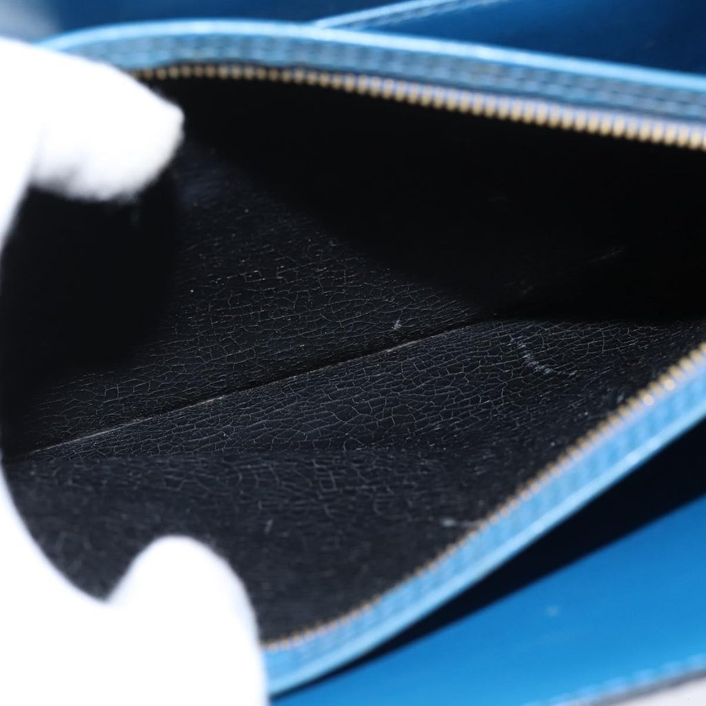 Louis Vuitton Capucines Shoulder Bag Epi Leather Blue Leather Shoulder Bag Bag (Pre-Owned)