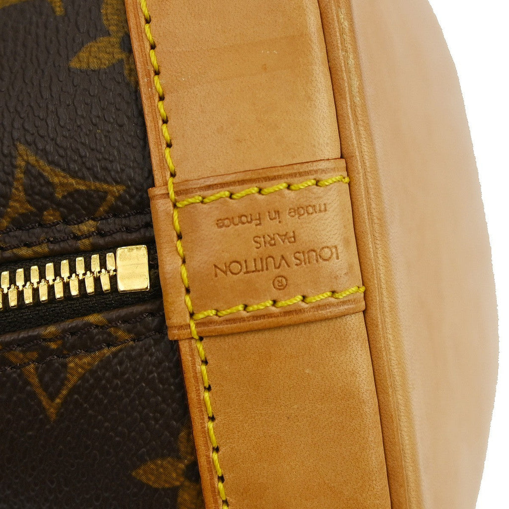 Louis Vuitton Alma Handbag Monogram Canvas Brown Canvas Handbag (Pre-Owned)
