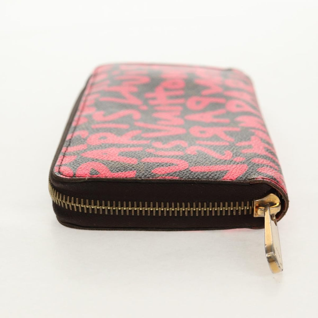 Louis Vuitton Zippy Wallet Canvas Pink Canvas Wallets Accessory (Pre-Owned)
