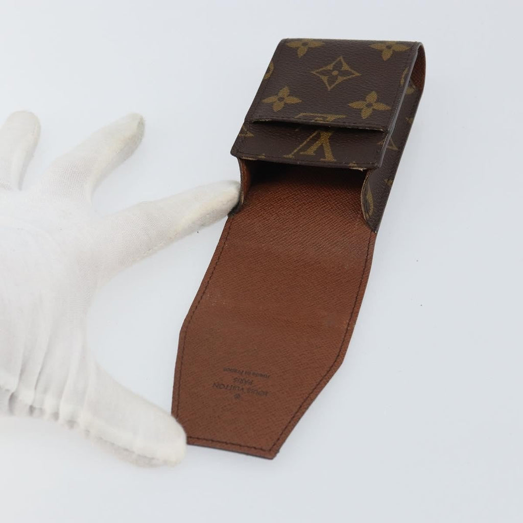 Louis Vuitton Etui Cigarette Case Monogram Canvas Brown Canvas Wallets Accessory (Pre-Owned)