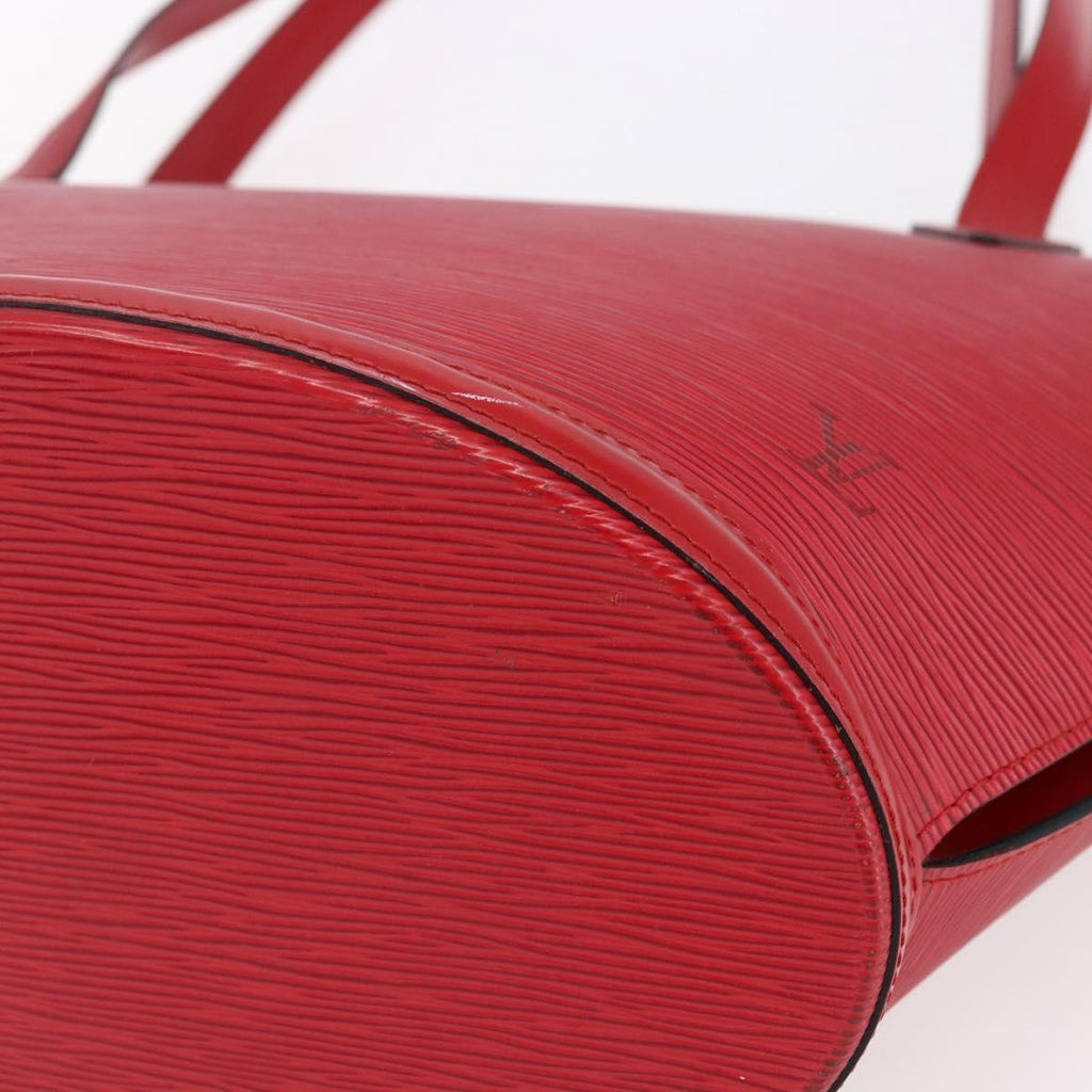 Louis Vuitton Saint Jacques Handbag Epi Leather Red Leather Shoulder Bag Bag (Pre-Owned)