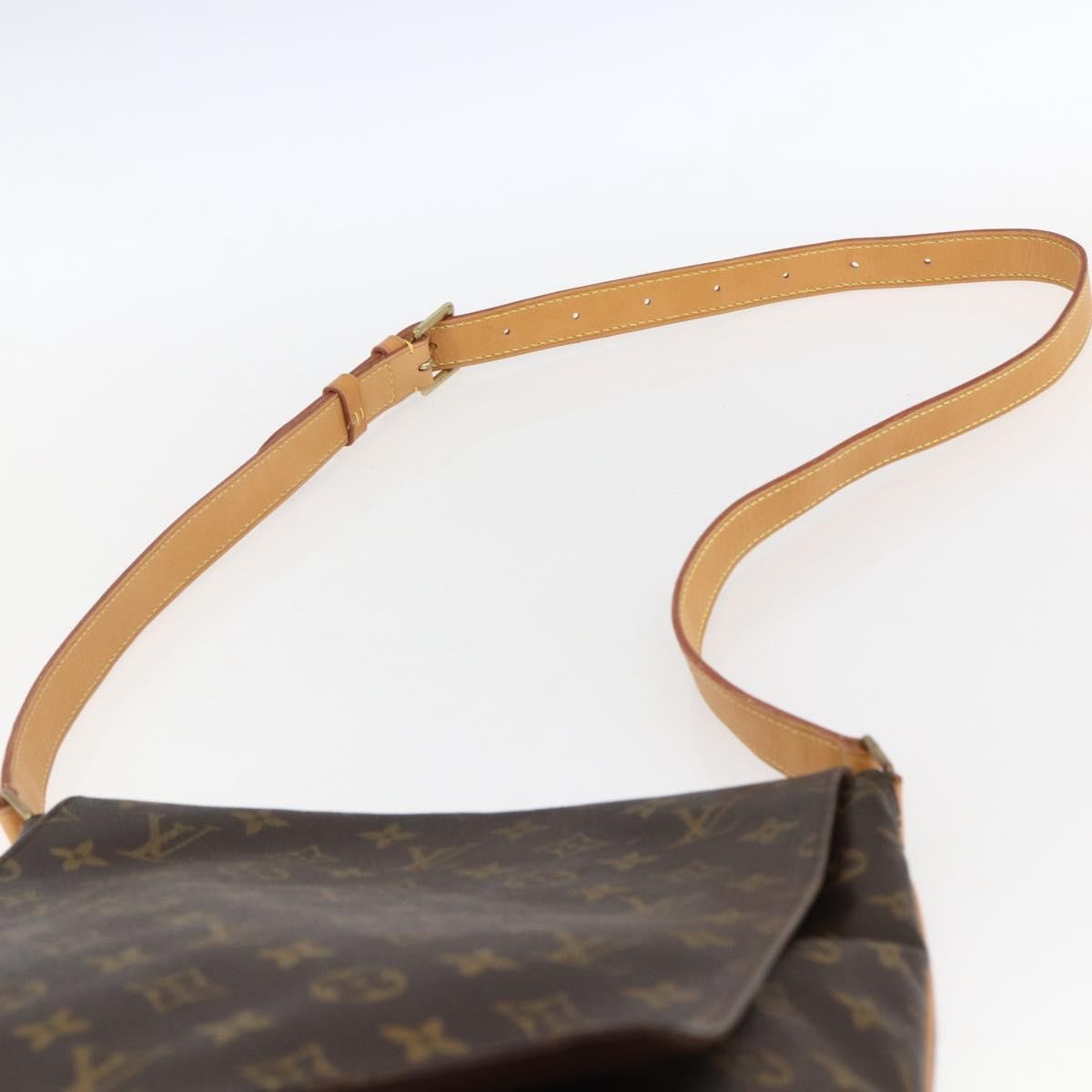 Louis Vuitton Musette Handbag Monogram Canvas Brown Canvas Shoulder Bag Bag (Pre-Owned)