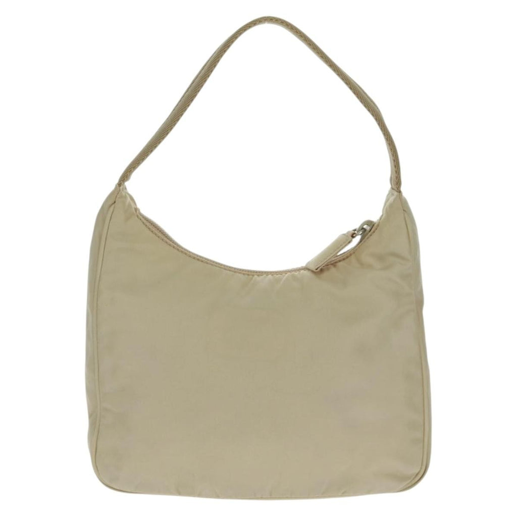 Prada Hobo Tessuto Beige Nylon Handbag (Pre-Owned)