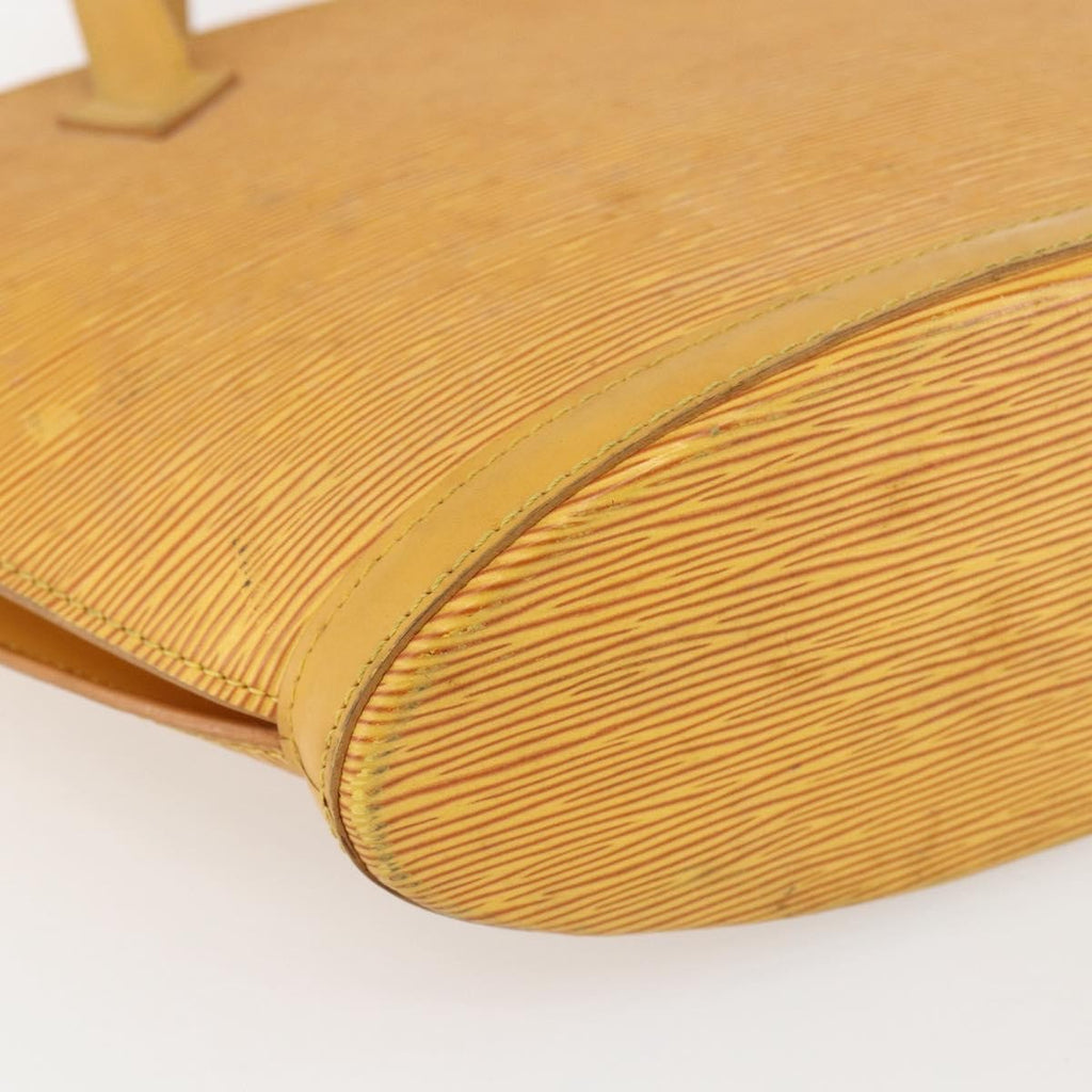 Louis Vuitton Saint Jacques Handbag Epi Leather Yellow Leather Handbag (Pre-Owned)