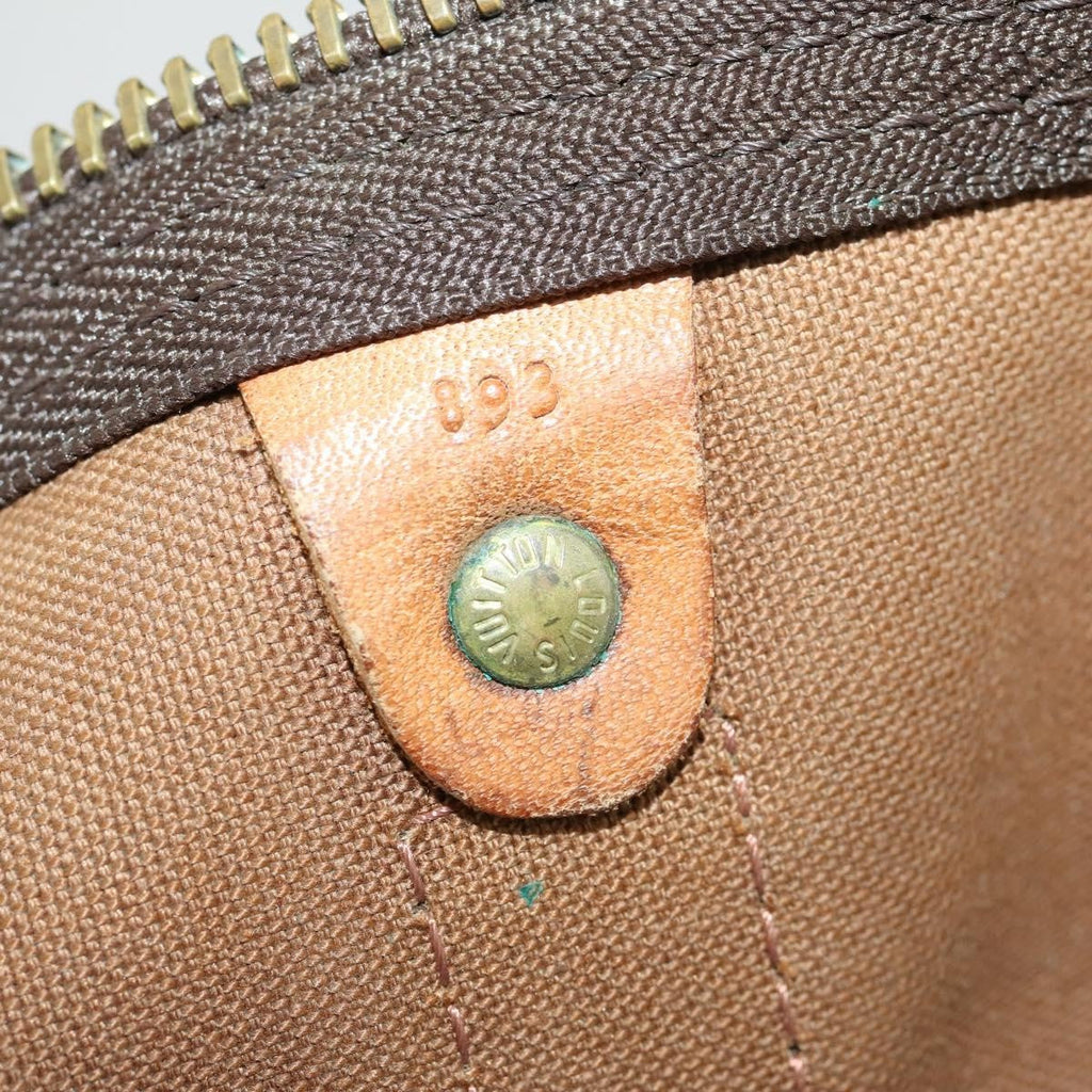 Louis Vuitton Keepall Bag Monogram Canvas Brown Canvas Travel Bag Bag (Pre-Owned)