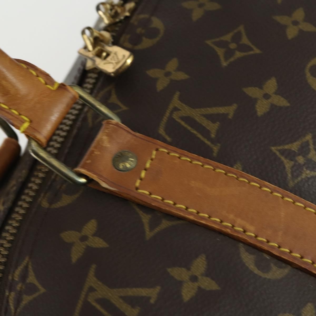 Louis Vuitton Keepall Bag Monogram Canvas Brown Canvas Travel Bag Bag (Pre-Owned)