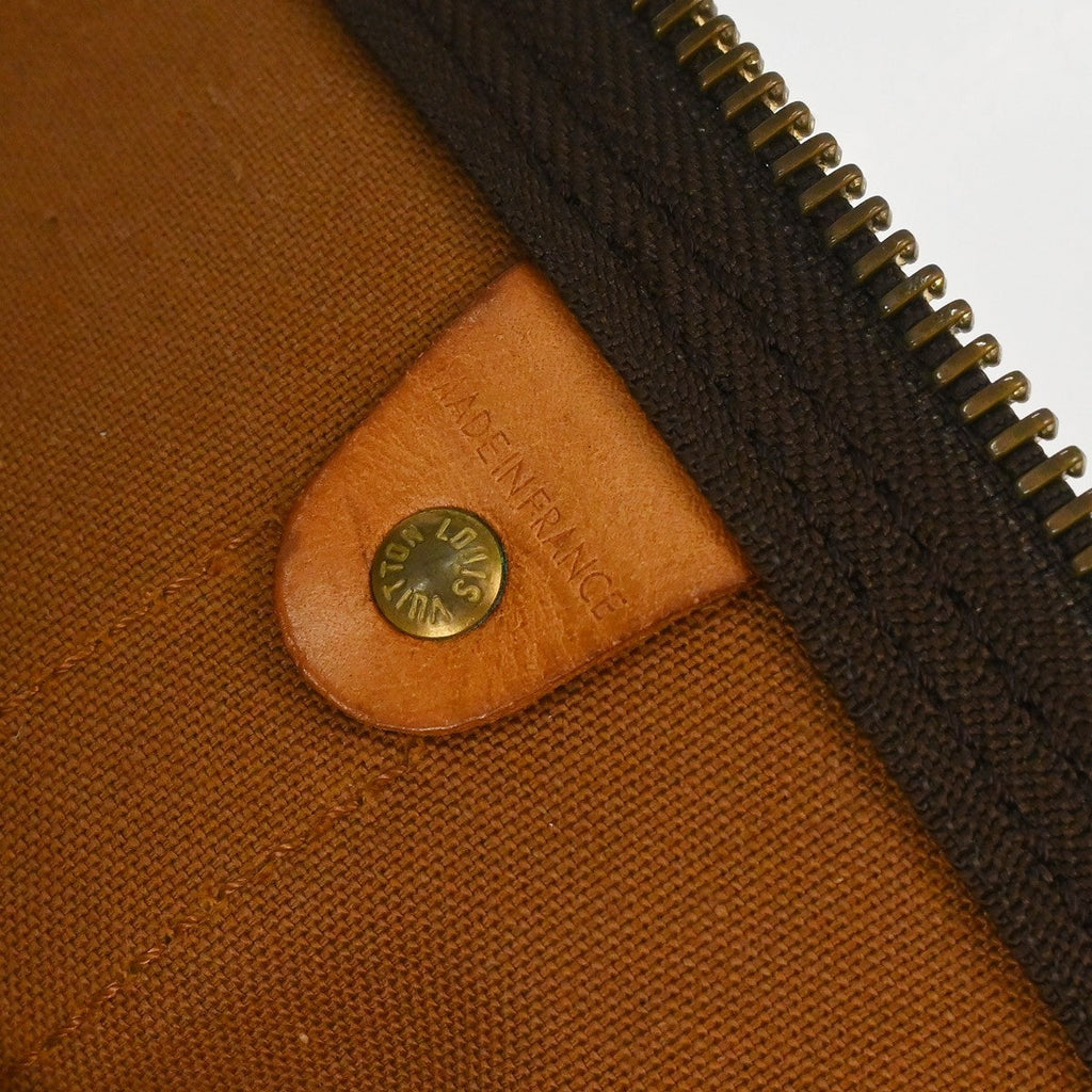 Louis Vuitton Keepall Bag Monogram Canvas Brown Canvas Travel Bag Bag (Pre-Owned)
