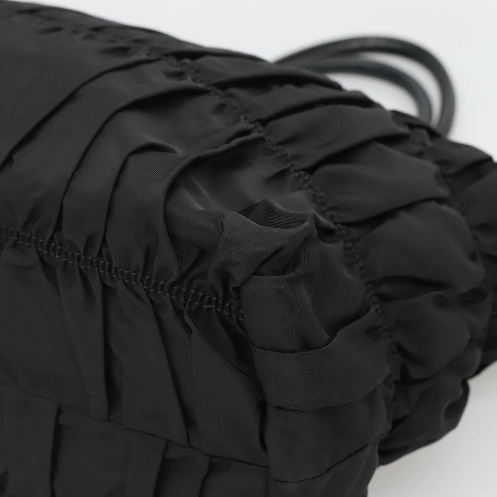 Prada Gaufre Tote Tessuto Black Nylon Bag (Pre-Owned)
