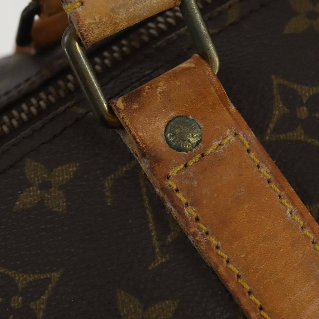 Louis Vuitton Keepall Bag Monogram Canvas Brown Canvas Travel Bag Bag (Pre-Owned)