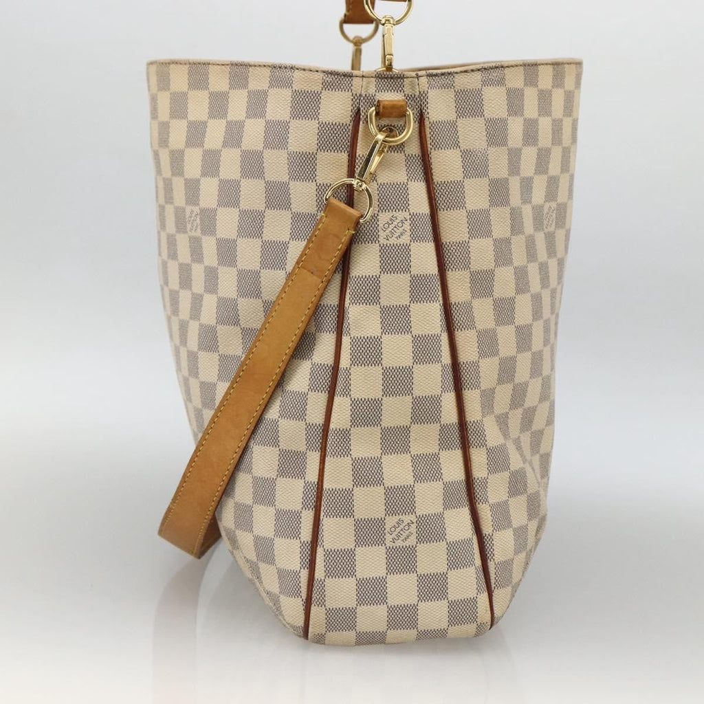 Louis Vuitton Soffi Handbag Damier Beige Canvas Handbag (Pre-Owned)