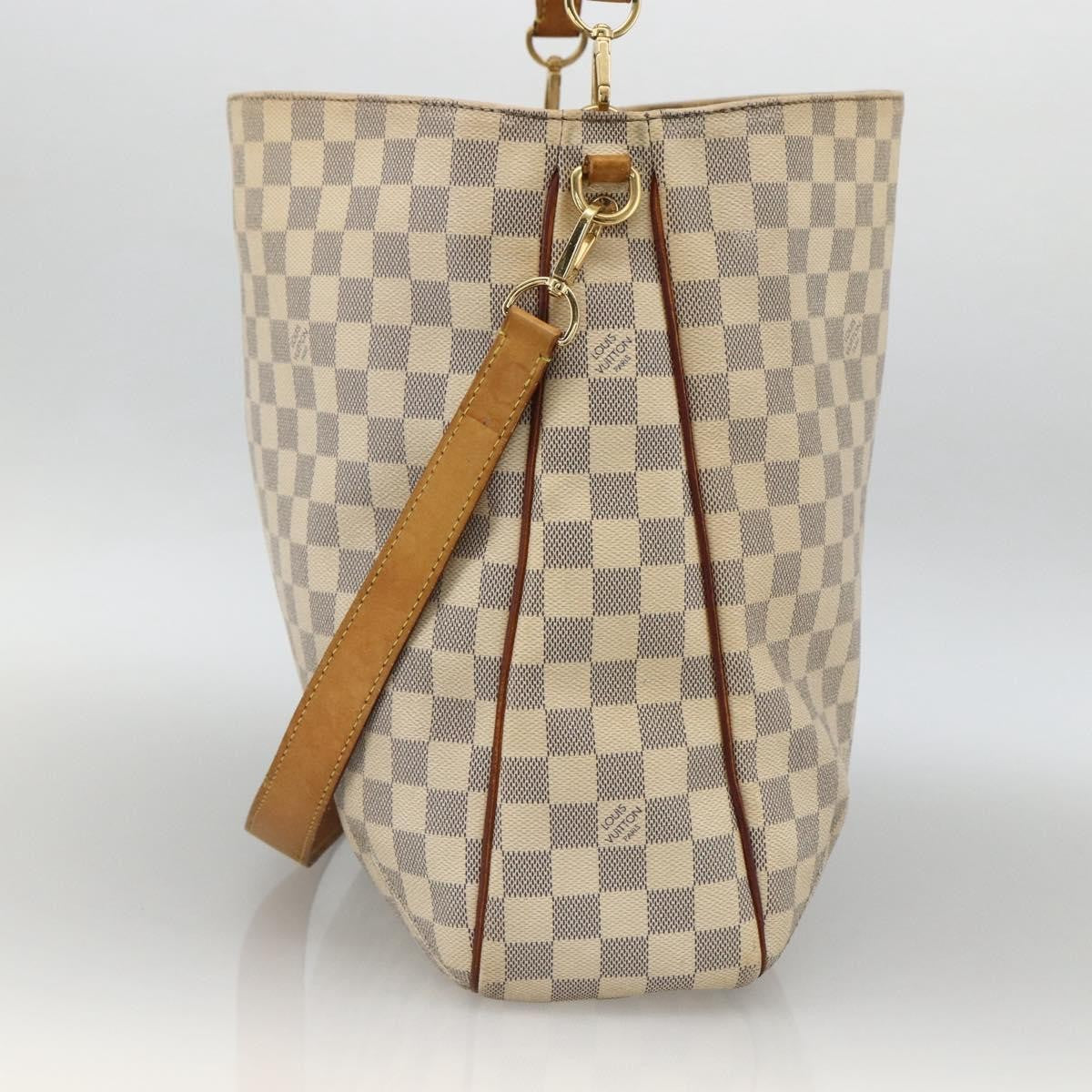 Louis Vuitton Soffi Handbag Damier Beige Canvas Handbag (Pre-Owned)