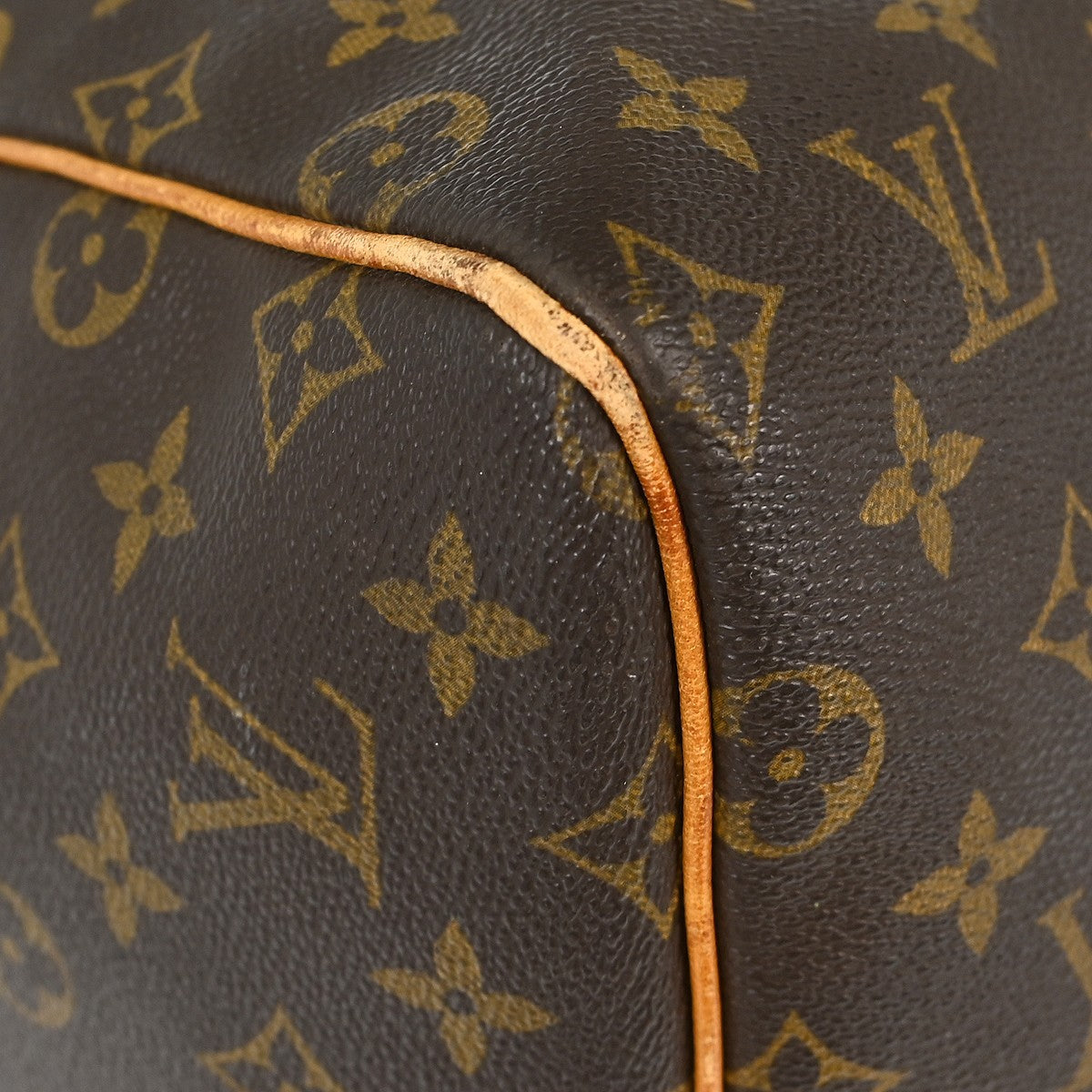Louis Vuitton Keepall Bag Monogram Canvas Brown Canvas Travel Bag Bag (Pre-Owned)