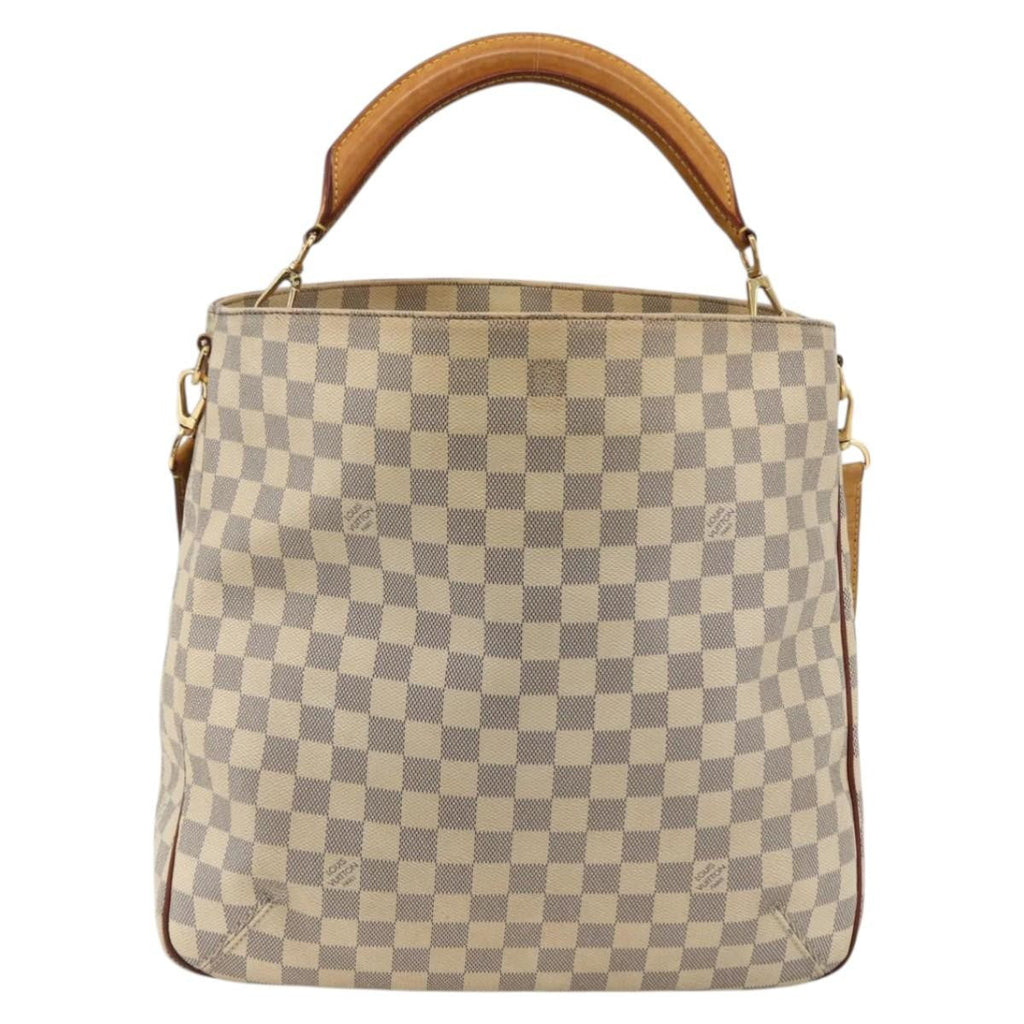 Louis Vuitton Soffi Handbag Damier Beige Canvas Handbag (Pre-Owned)